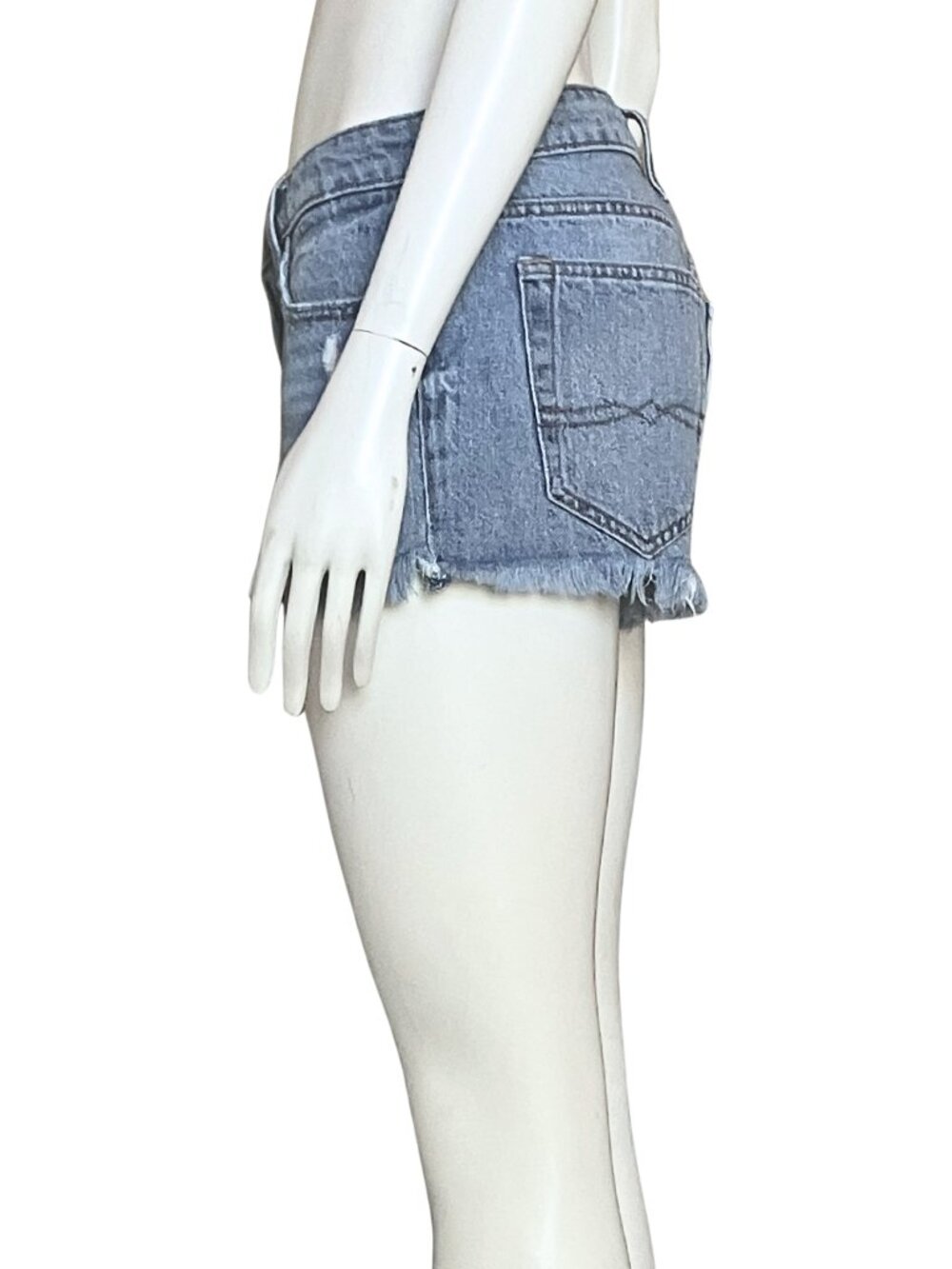 Lucky Brand Cut Off Distressed Denim Shorts. Size 0 25. Mid Rise Jean Jorts - Picture 6 of 13